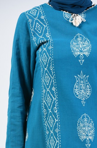 Long Tunic Turquoise 0062-05