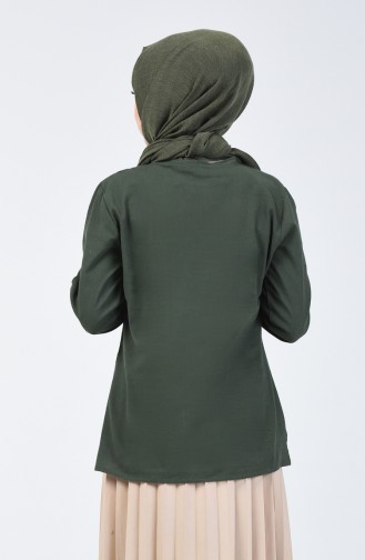 Khaki Bluse 0011-02