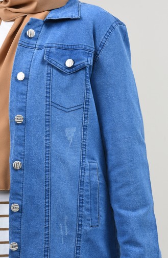 Pocket Denim Jacket Jeans Blue 1090-01