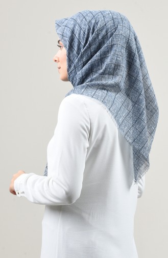 Echarpe à Motifs 2453-09 Bleu Clair 2453-09
