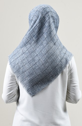 Echarpe à Motifs 2453-09 Bleu Clair 2453-09