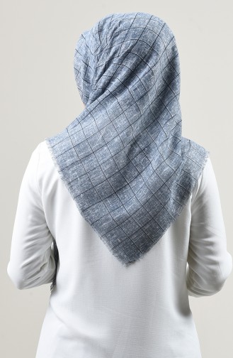Echarpe à Motifs 2453-09 Bleu Clair 2453-09