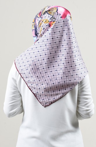 Patterned Rayon Scarf Cherry 2457-11