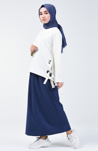 Navy Blue Skirt 1380ETK-02