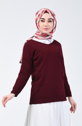 Claret red Trui 0510-07