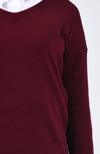 Claret Red Sweater 0510-07