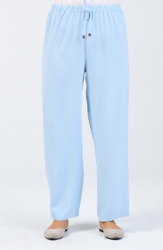 Aerobin Fabric waist Elastic Trousers 0054-06 Baby Blue 0054-06