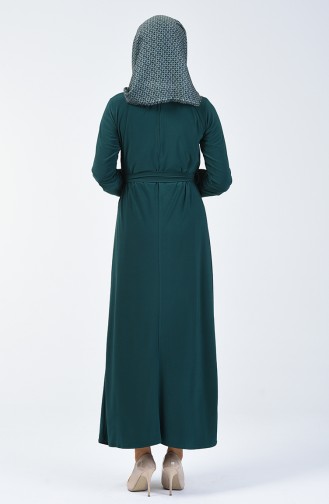 Robe Hijab Vert emeraude 1933-05