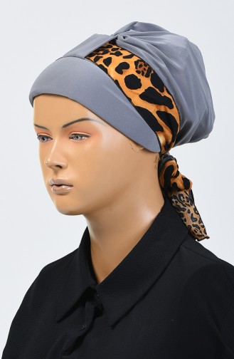 Bonnet à Motifs Leopard 7008-08 Gris 7008-08