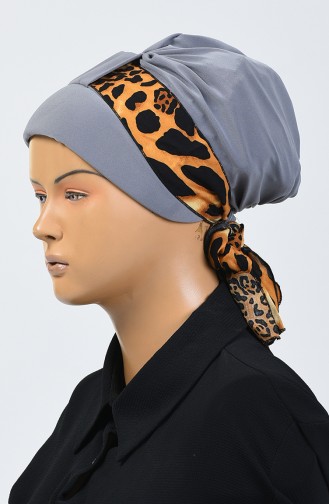 Bonnet à Motifs Leopard 7008-08 Gris 7008-08