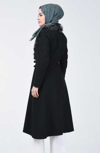 Fur Felt Coat Emerald Green 5091A-01