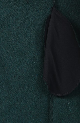 Fur Felt Coat Emerald Green 5091A-01