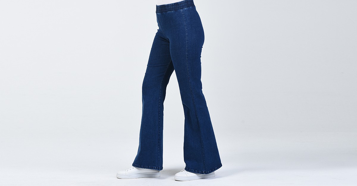 Spanish Leg Jeans pants Jeans Blue 1408PNT-01 | Sefamerve