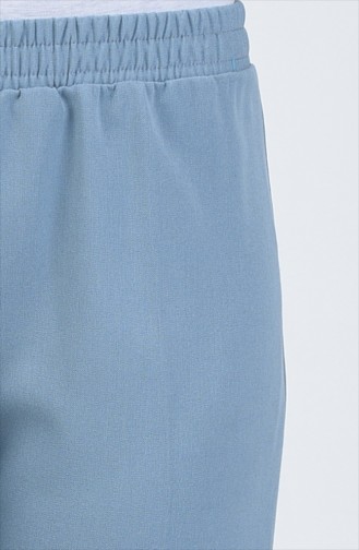 Beli Lastikli Pantolon 3125PNT-01 Mavi
