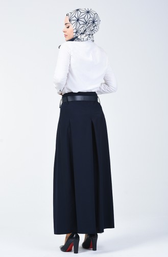 Viscose Pants Skirt 6436-02 Navy 6436-02