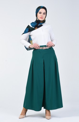 Viscose Trousers Skirt 6436-04 Emerald Green 6436-04