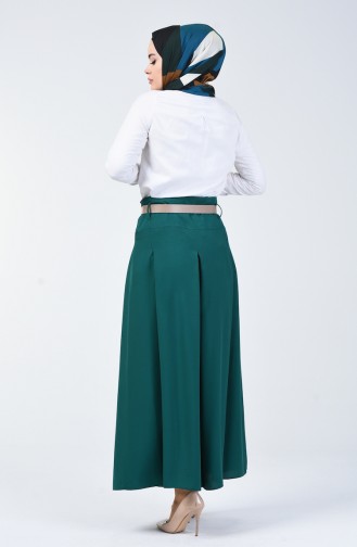 Viscose Trousers Skirt 6436-04 Emerald Green 6436-04