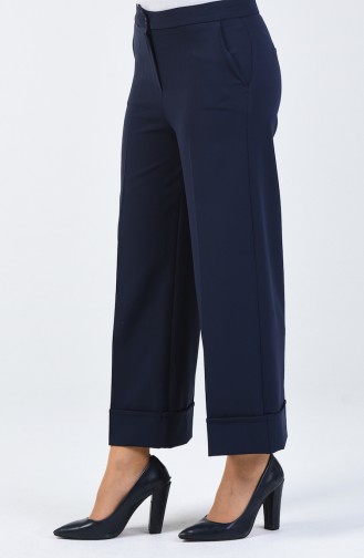 Double Leg Trousers 3156-02 Navy Blue 3156-02