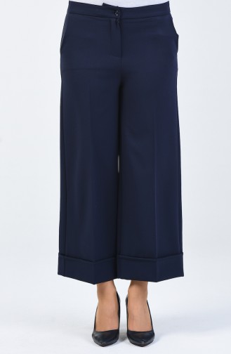 Double Leg Trousers 3156-02 Navy Blue 3156-02