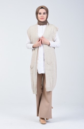 Gilet Tricot 2006-04 Beige 2006-04