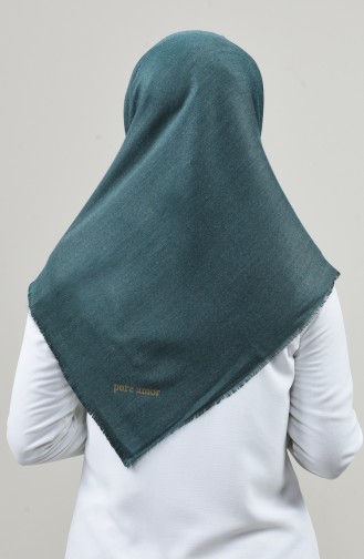 Winterliches Kopftuch aus Kaschmir  2460-05 Smaragdgrün 2460-05