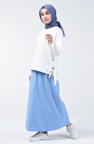 Light Blue Skirt 1380ETK-03