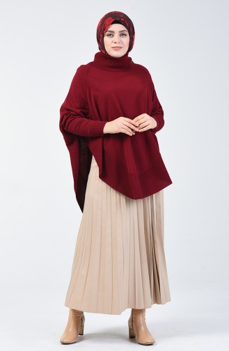 Claret red Poncho 1433-02