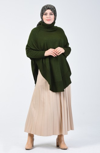 Dunkelgrün Poncho 1433-05