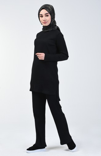 Camisole Tunic Trousers Double Suit 3140-01 Black 3140-01