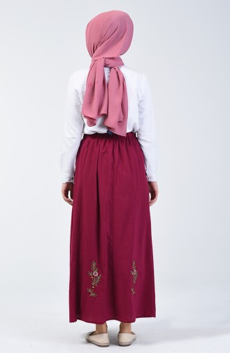 Claret Red Skirt 0105-03