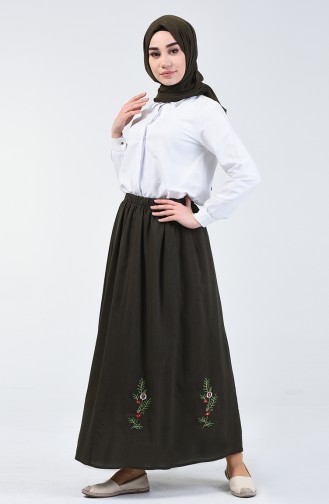 Khaki Skirt 0105-04