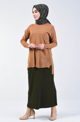 Khaki Skirt 4199-05