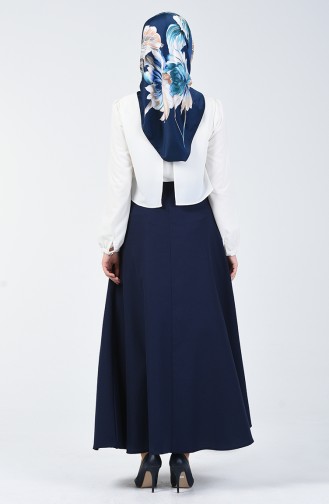 Navy Blue Skirt 2523-01