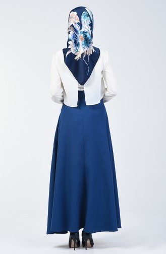 Light Navy Blue Skirt 2511-05