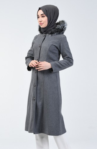 Fur Felt Coat Gray 5114-01