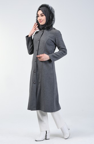 Fur Felt Coat Gray 5114-01