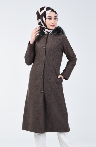 Dark mink Lange Jas 5114-05