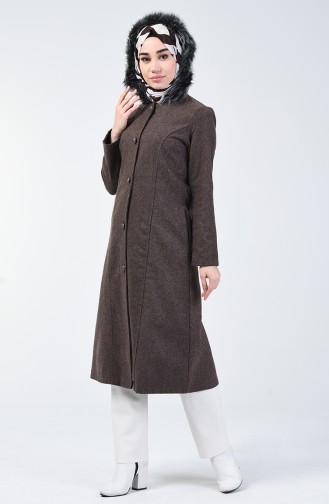 Fur Felt Coat Dark Mink 5114-05