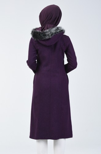 Fur Felt Coat Purple 5114-06