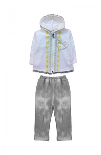 Ensemble Bébé Fille 2 Pièces F0652 Gris 0652