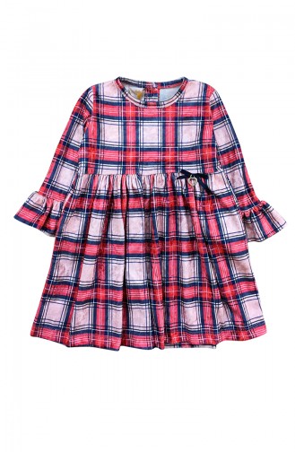 Robe Velours Pour Enfant Fille F0933 Rouge 0933