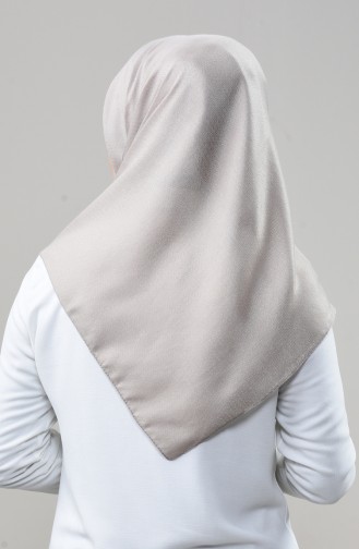 Platin Pamuksu Eşarp 13167-12 Açık Vizon