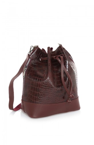 Stilgo Damen Schultertasche AV62Z-02 Weinrot Anaconda 62Z-02