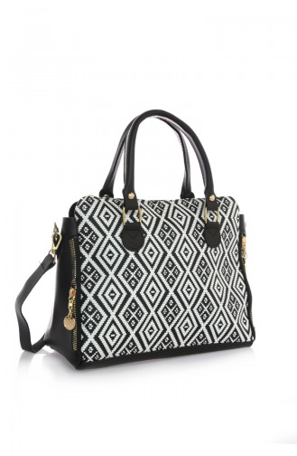 Sac Pour Femme AV63Z-06 Motifs Noir et Blanc 63Z-06