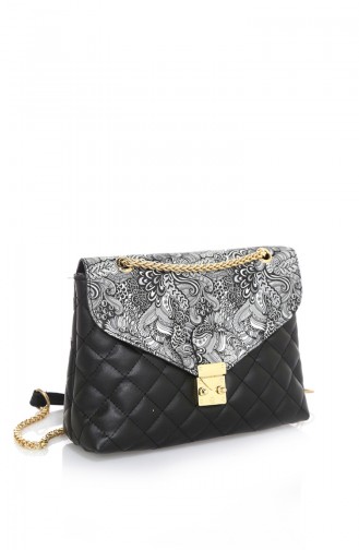 Sac Pour Femme VP47Z-03 Motifs Noir et Blanc 47Z-03