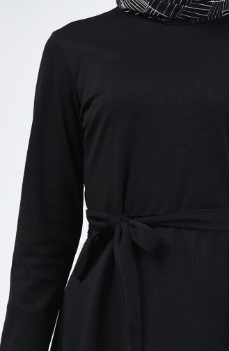 Schwarz Hijab Kleider 0028-01