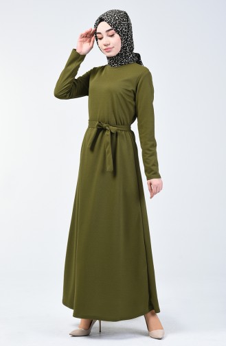 Khaki İslamitische Jurk 0028-04