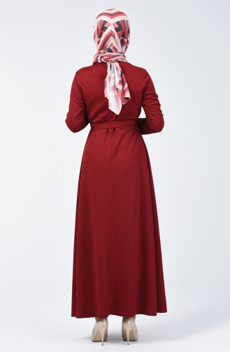 Robe Hijab Bordeaux 0028-05