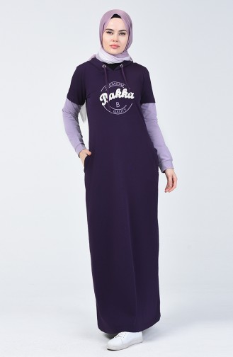 Purple İslamitische Jurk 09049-02