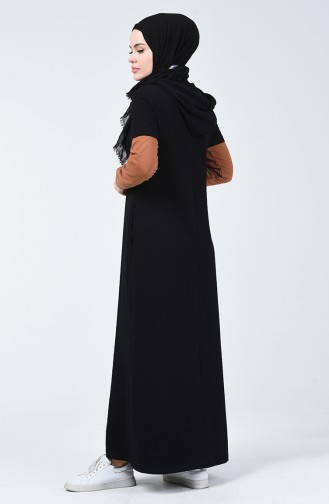 Hooded Sports Dress 09049-03 Black 09049-03